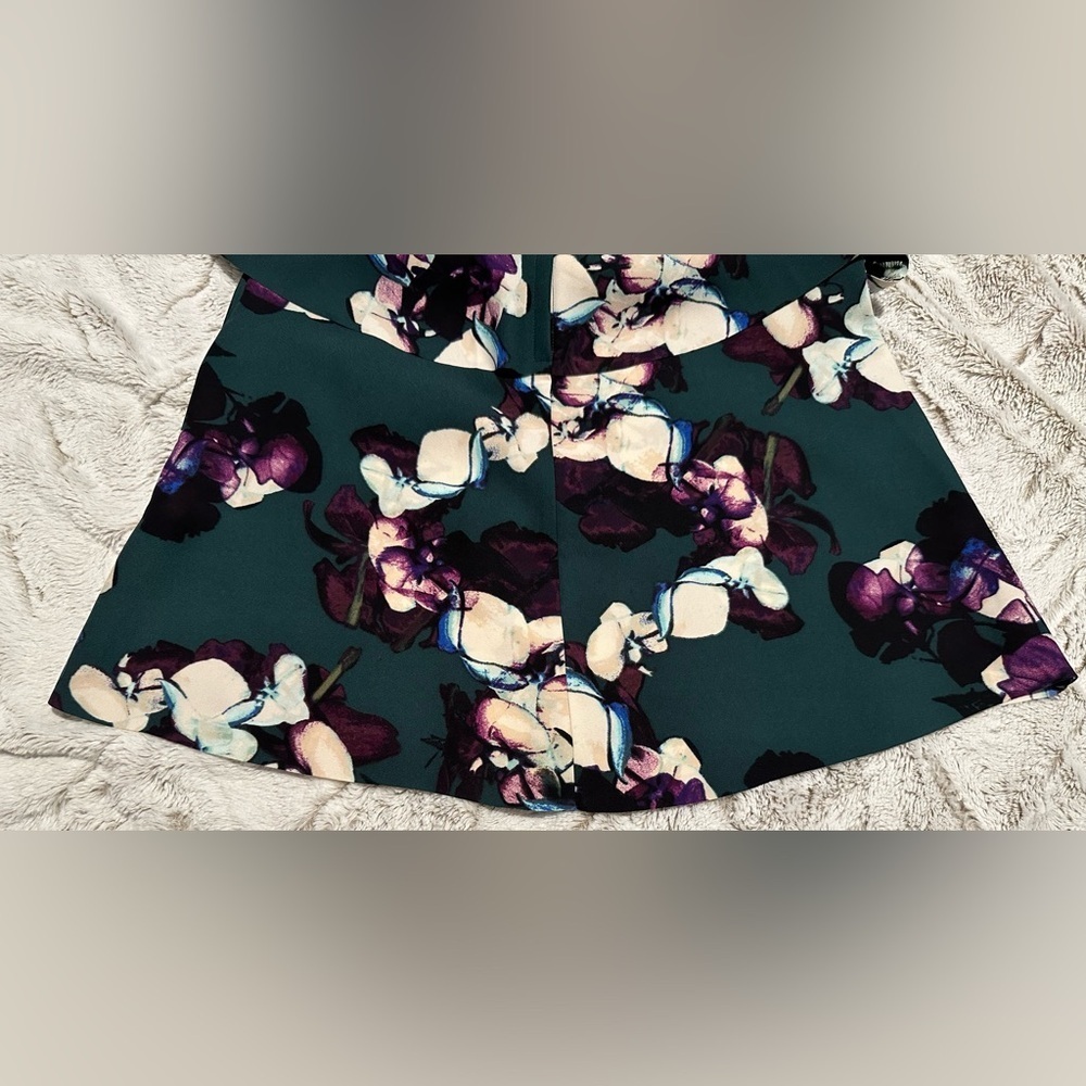 Banana Republic Deep Hunter Floral Peplum Dress - Picture 13 of 15